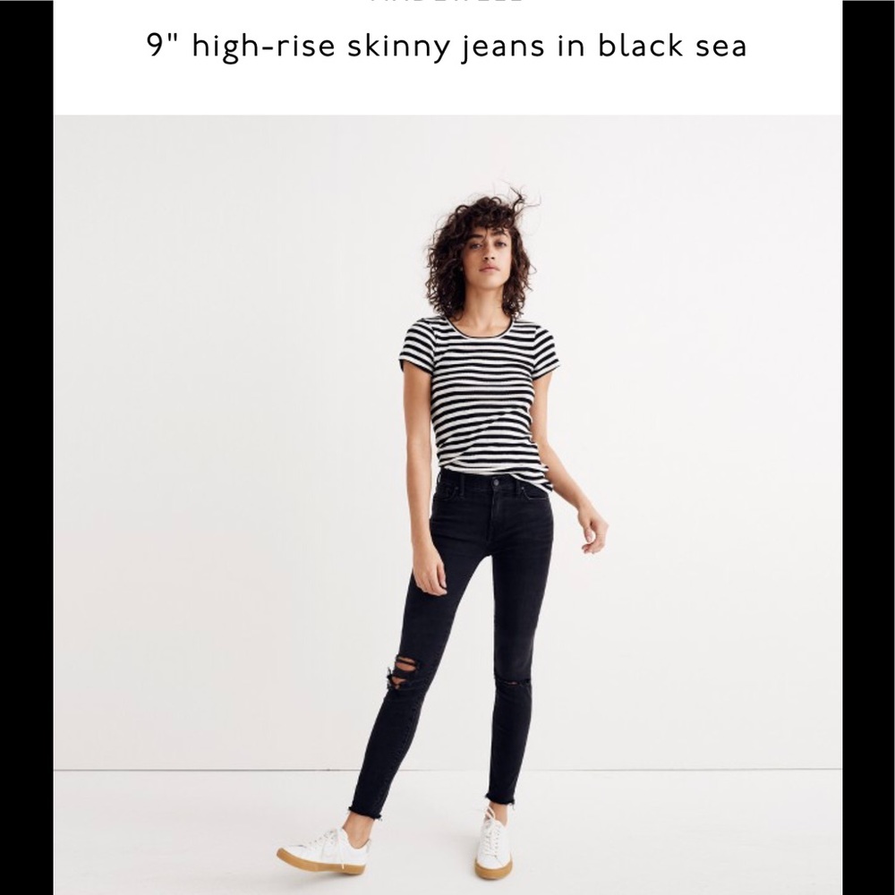Madewell high rise skinny ankle